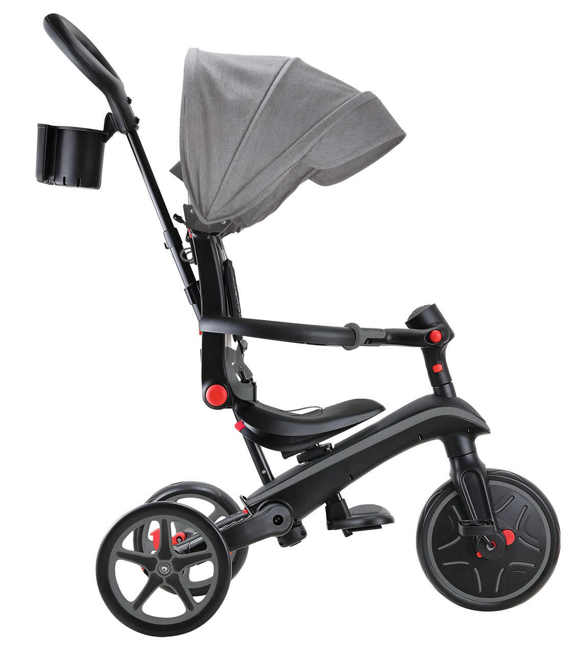 Globber Explorer Trike 4 in 1 Deluxe Play -Black/Grey