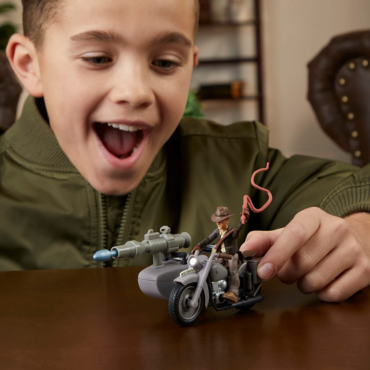 Indiana Jones: Worlds of Adventure Indiana Jones with Motorcycle and Sidecar Figure Indiana Jones: Worlds of Adventure Indiana Jones with Motorcycle and Sidecar Figure