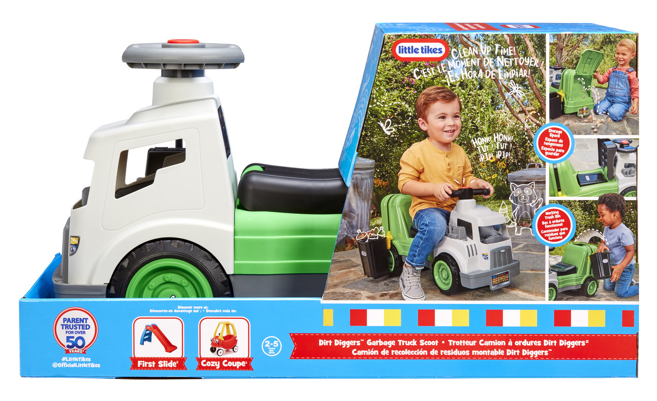 Little Tikes Dirt Diggers Garbage Truck Scoot Ride On Little Tikes Dirt Diggers Garbage Truck Scoot Ride On