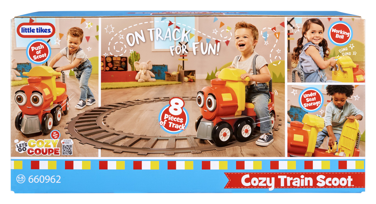 Little Tikes Cozy Train Scoot Ride-On with Track