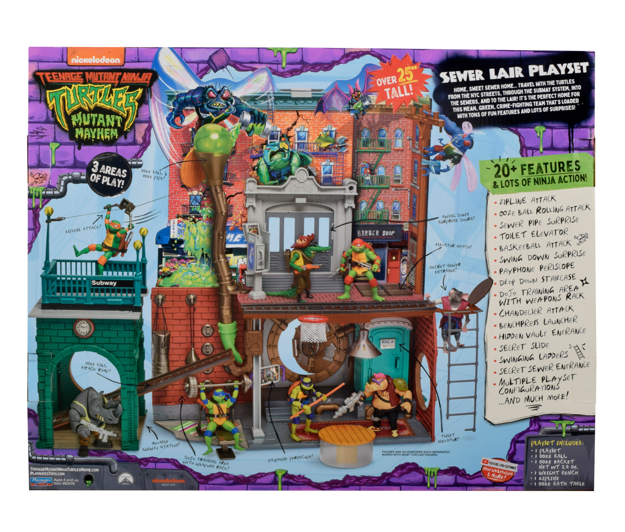 Teenage Mutant Ninja Turtles: Movie Sewer Lair Playset Teenage Mutant Ninja Turtles: Movie Sewer Lair Playset