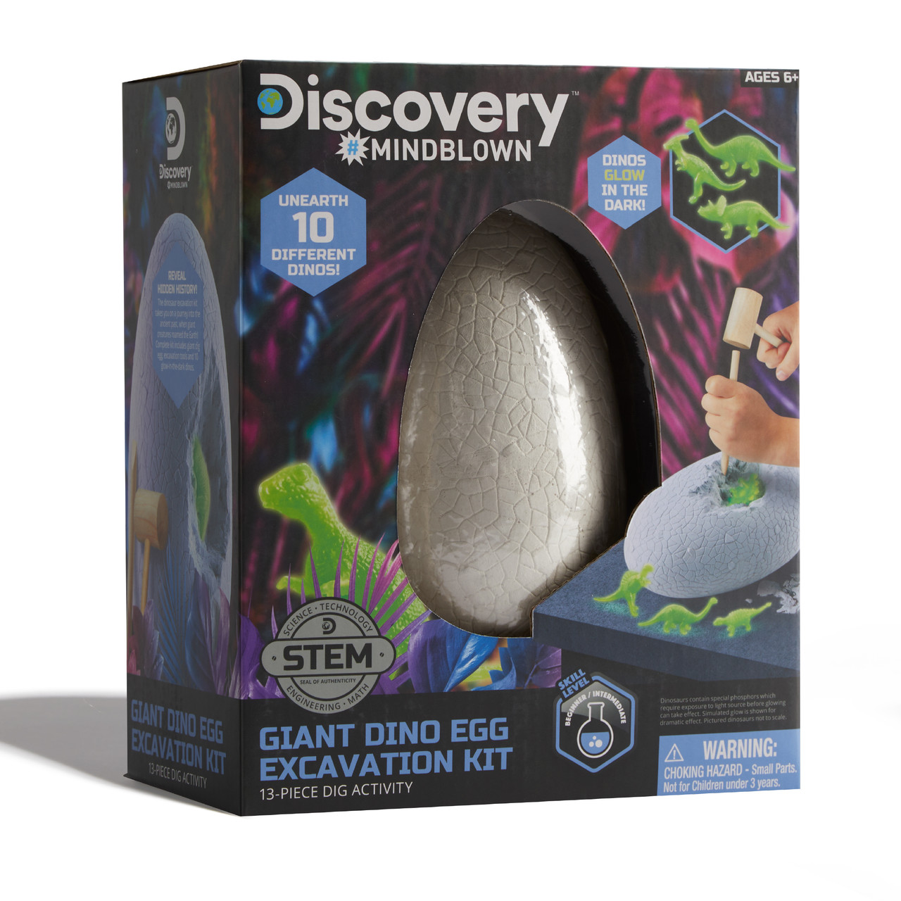 Discovery #Mindblown Giant Dino Egg Excavation Kit 13pcs Discovery #Mindblown Giant Dino Egg Excavation Kit 13pcs