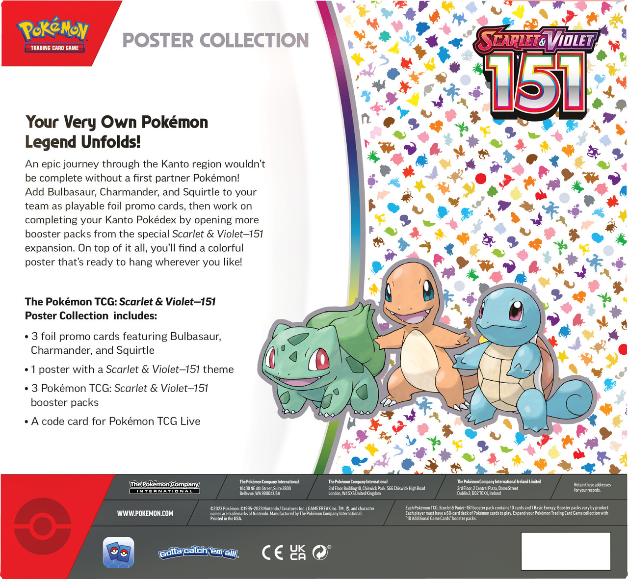 Pokemon TCG Scarlet & Violet—151 Poster Collection Pokemon TCG Scarlet & Violet—151 Poster Collection