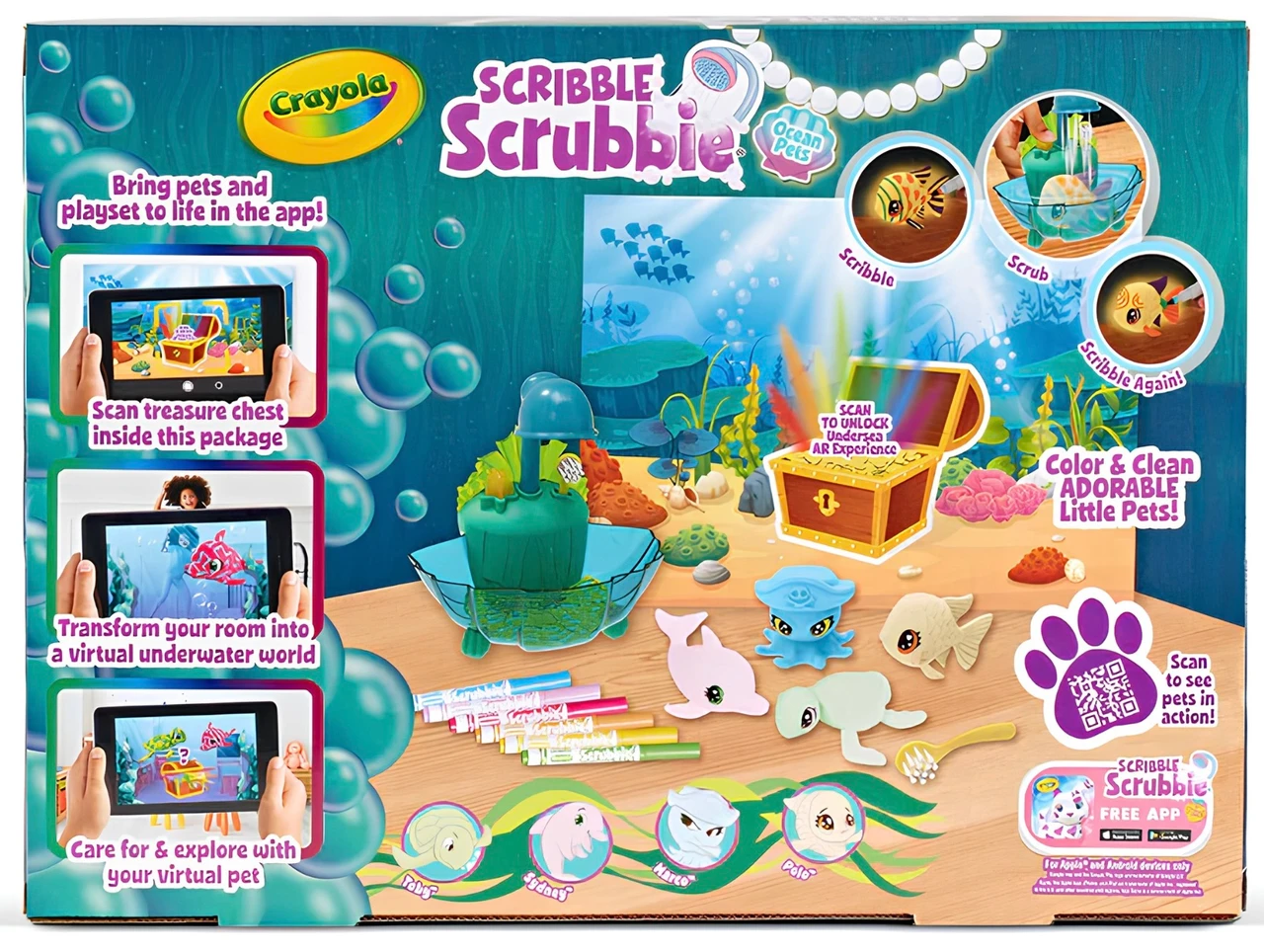 Scribble Scrubbie Pets Glow Lagoon Playset