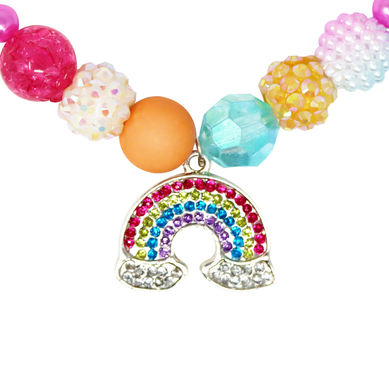 Rainbow Necklace and Bracelet Set Rainbow Necklace and Bracelet Set