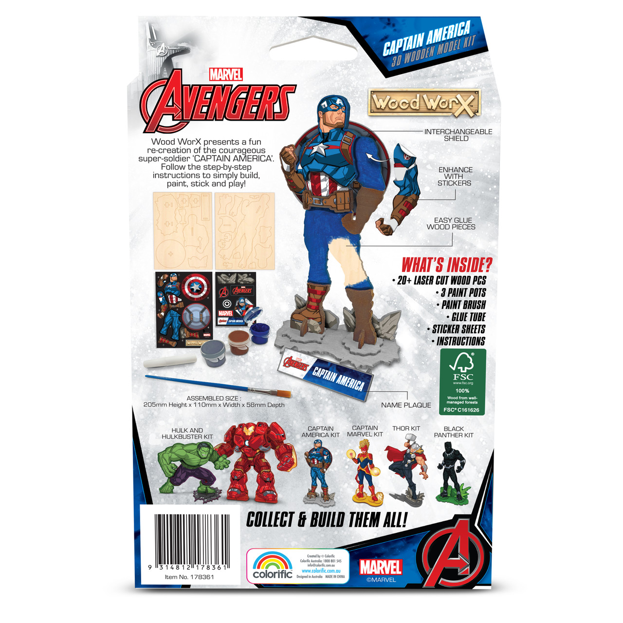 Wood Workx Marvel Captain America
