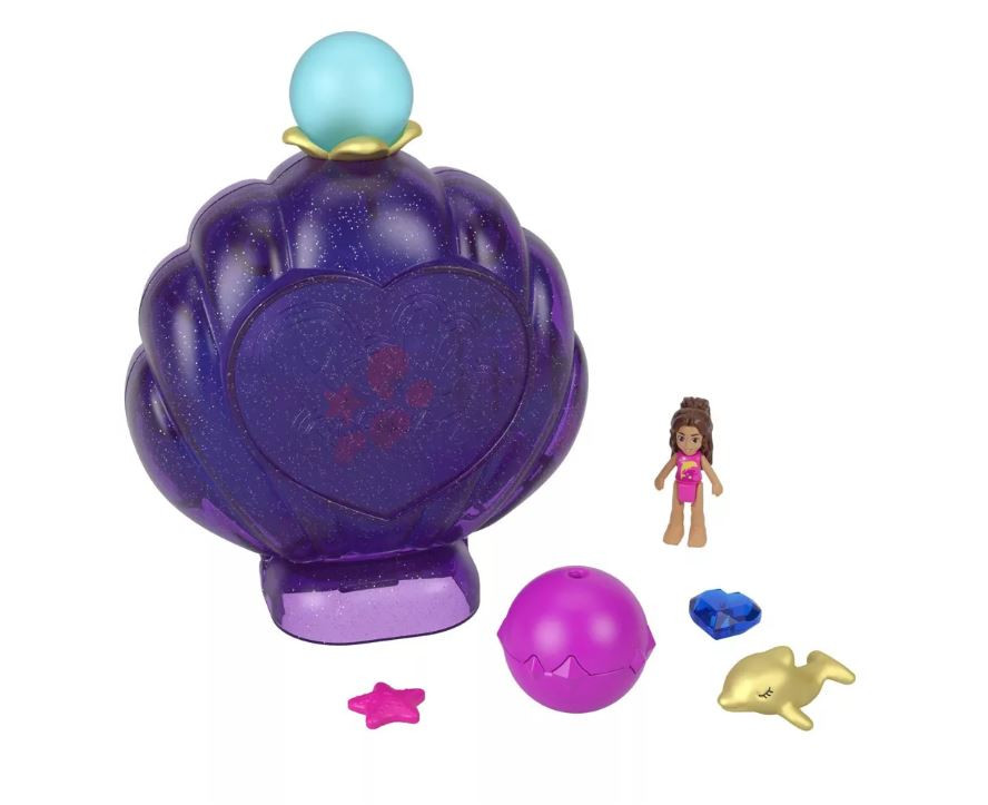 Polly Pocket Sparkle Cove Adventure Unicorn Floatie Compact Playset