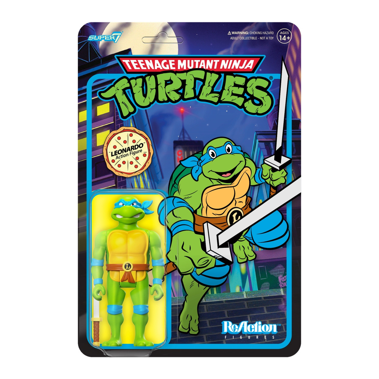 Teenage Mutant Ninja Turtles ReAction Wave 7 - Leonardo Toon (Cartoon)