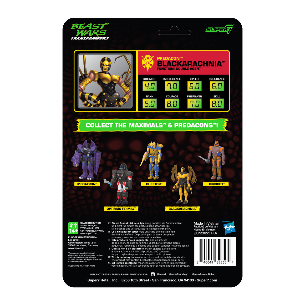 Transformers ReAction Wave 7 Beast WarsBlackarachnia Transformers ReAction Wave 7 Beast WarsBlackarachnia
