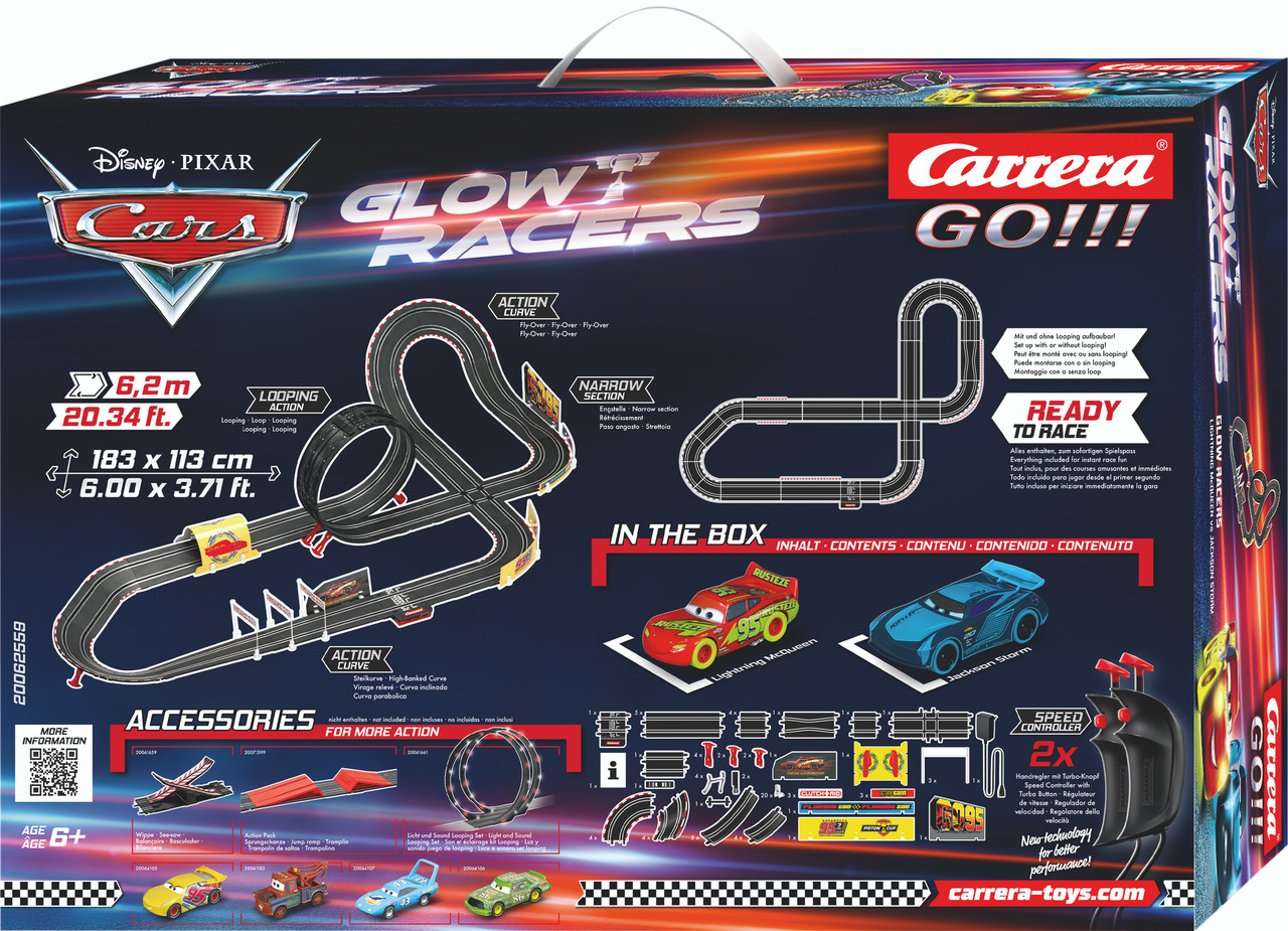 Carrera Go! Disney Pixar Glow racers