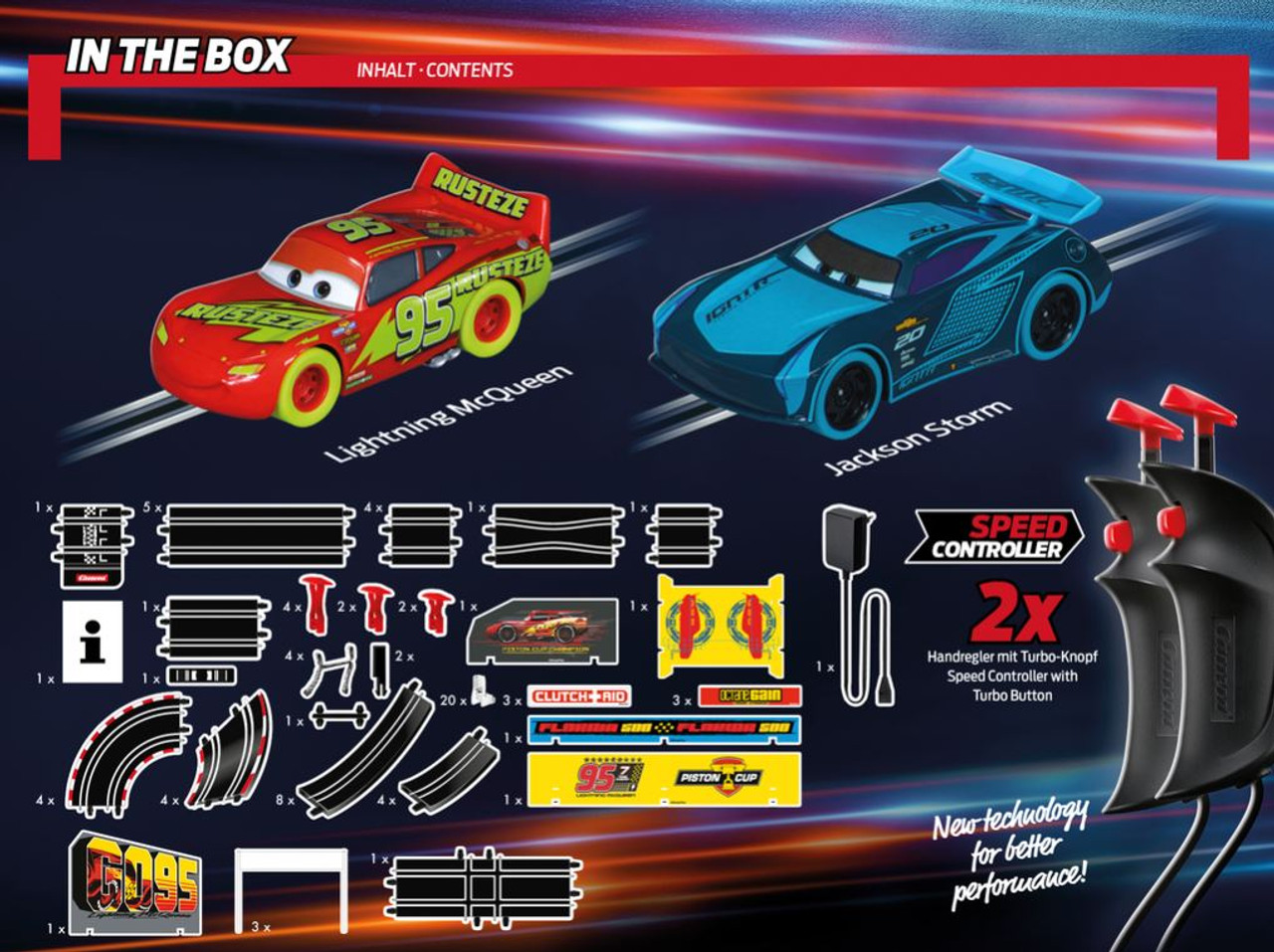 Carrera Go! Disney Pixar Glow racers