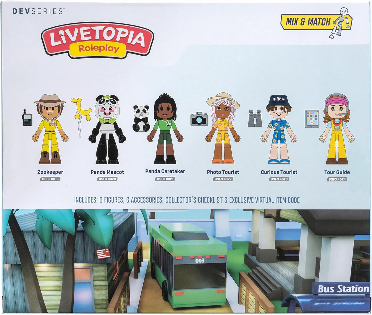 Dev Series Livetopia Day at The Zoo Pack - Six 2.75-inch Mix-and-Match Figures Dev Series Livetopia Day at The Zoo Pack - Six 2.75-inch Mix-and-Match Figures