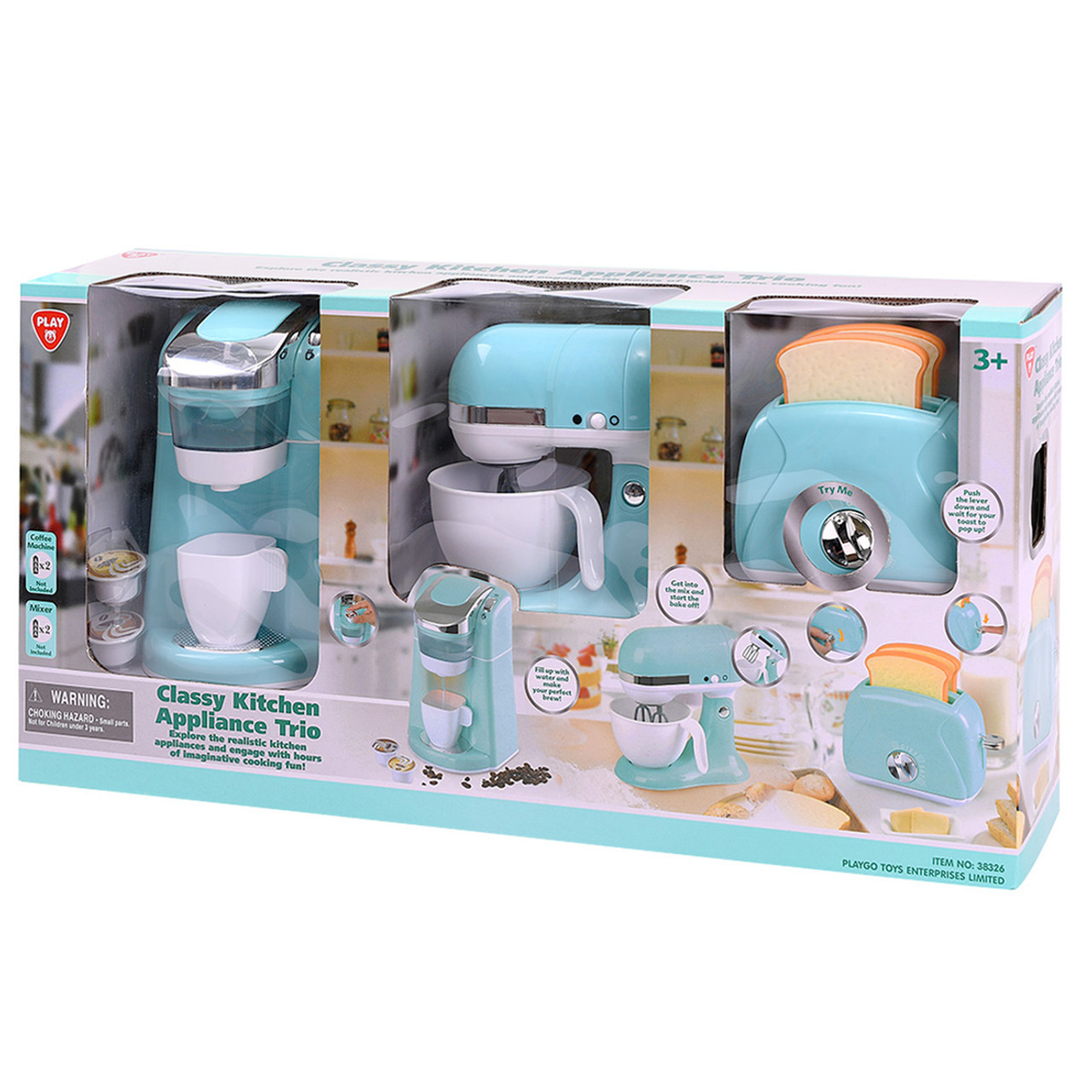 Classy Kitchen Appliance Trio - Blue Classy Kitchen Appliance Trio - Blue