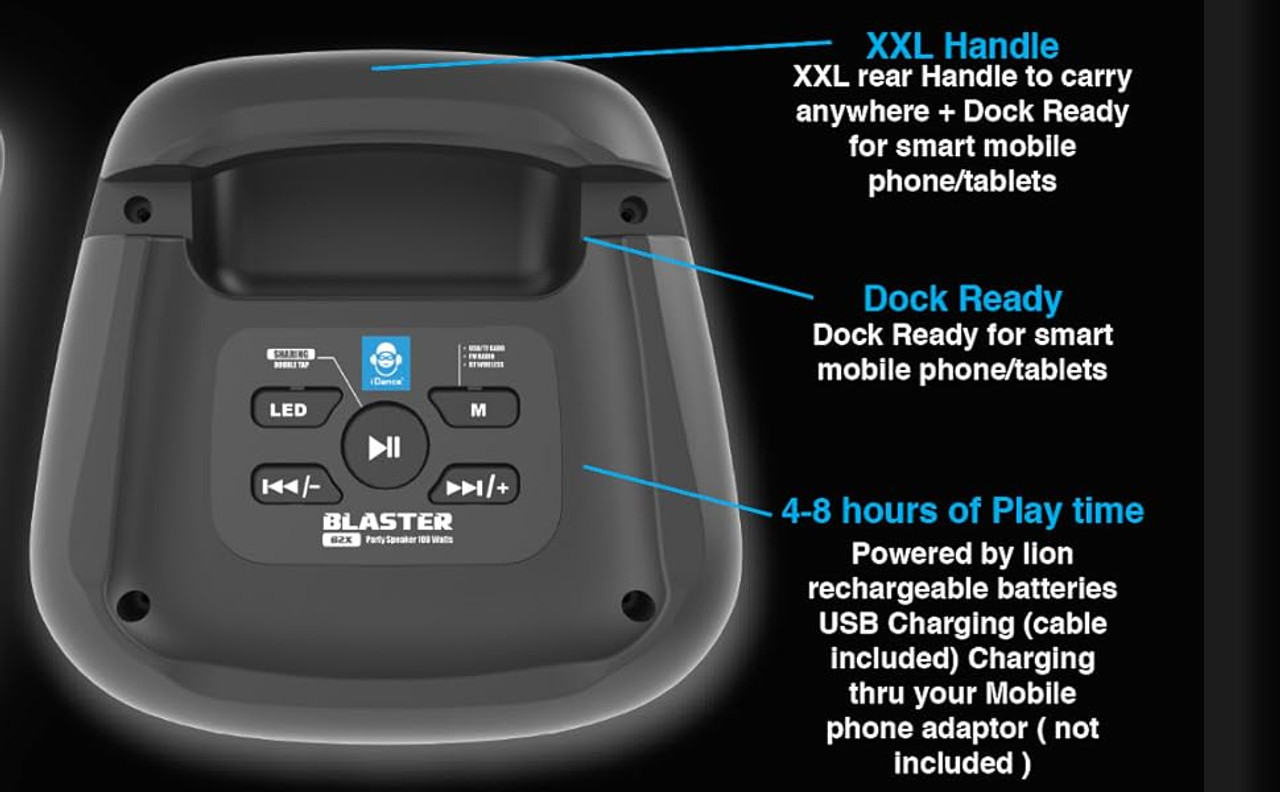 iDance Wireless PARTYBOX with Disco lighting & Karaoke