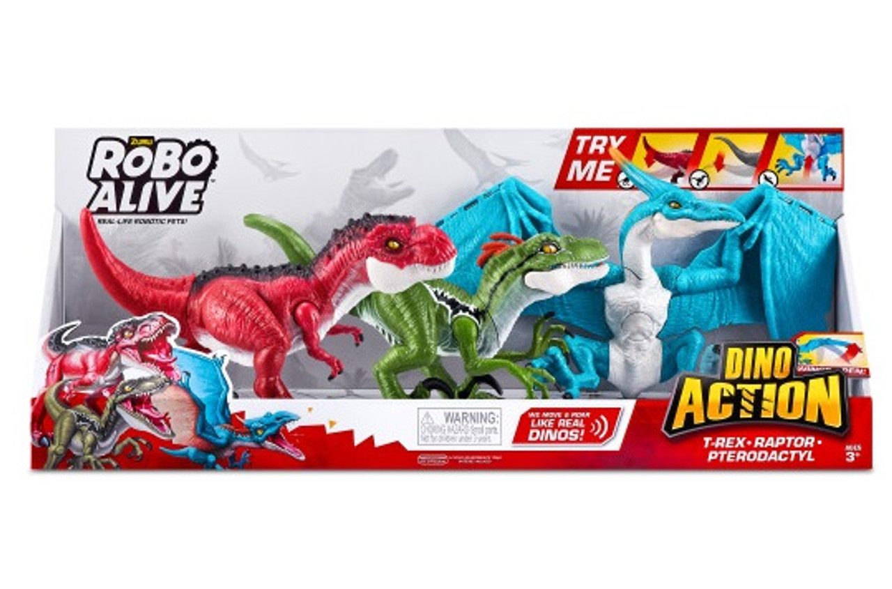 ZURU Robo Alive Dino Action Triple Pack