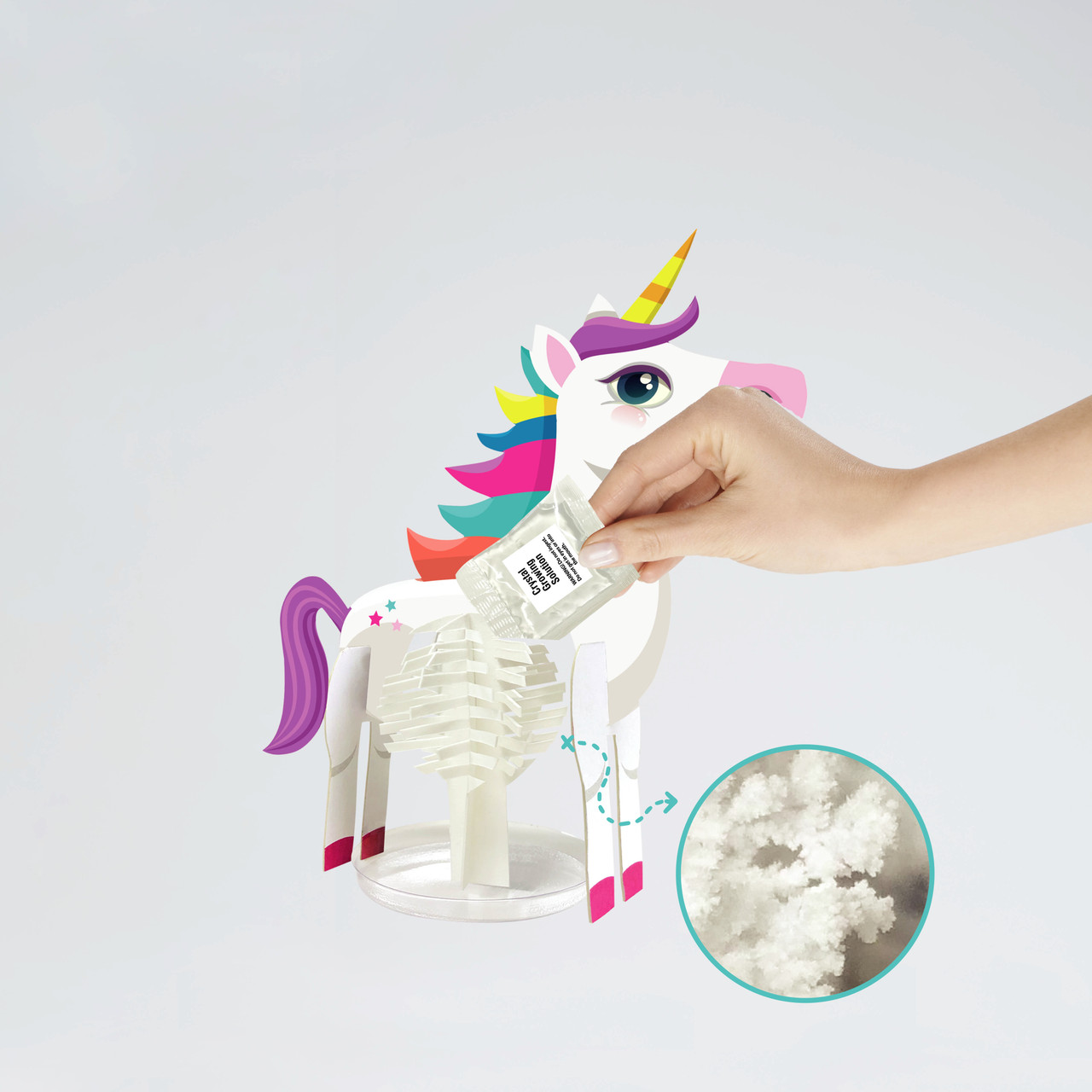 Crystal Growing Unicorn Toymate