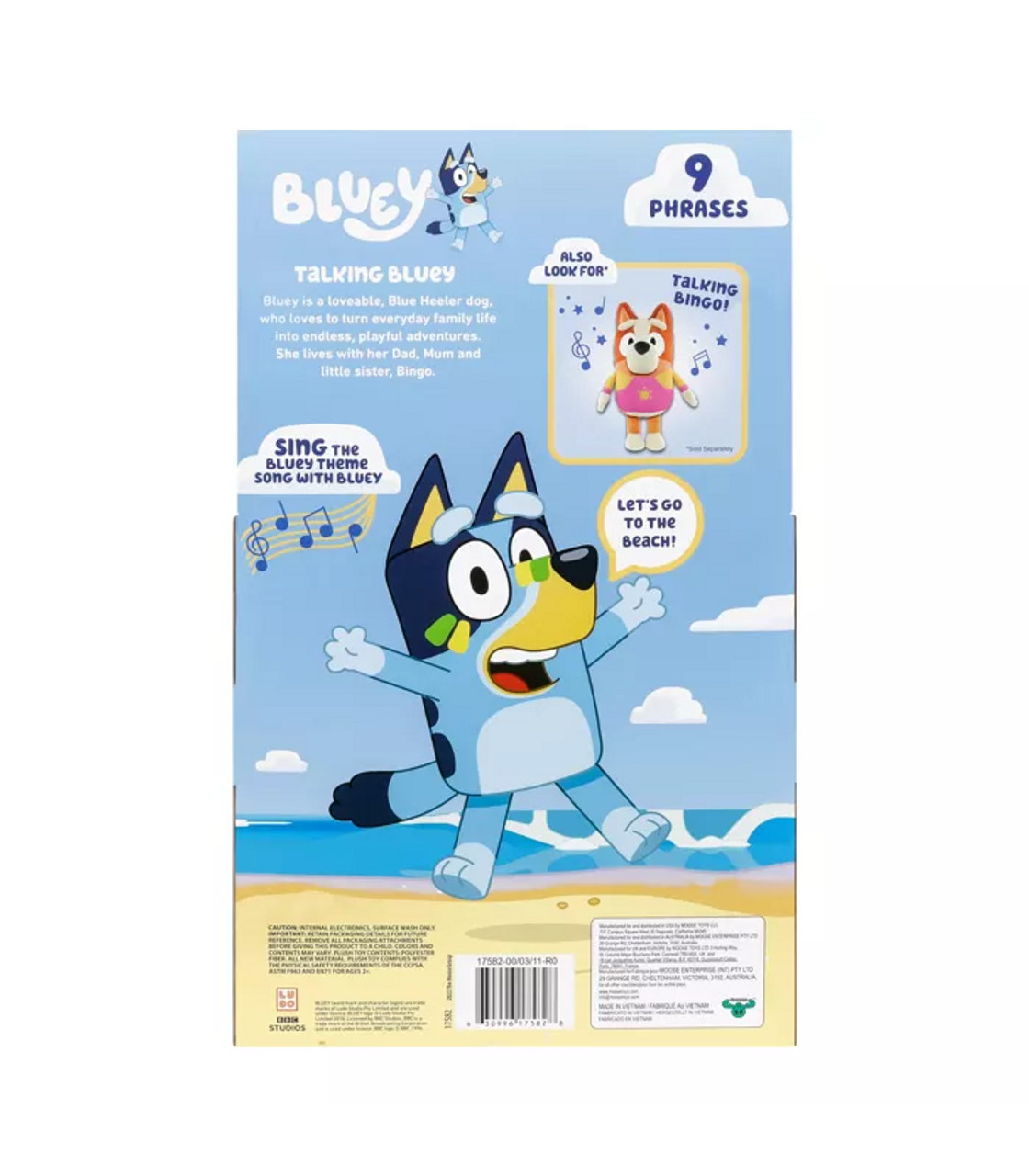 Bluey Talking Sound Effects Beach Plush Bluey Talking Sound Effects Beach Plush