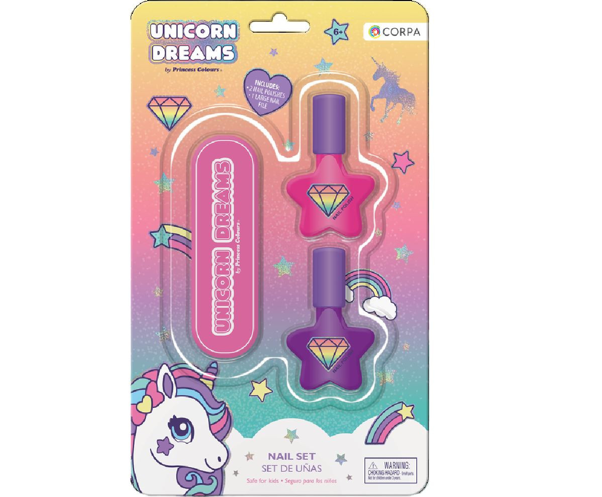 Nail Set Two Nail Polish and Nail File