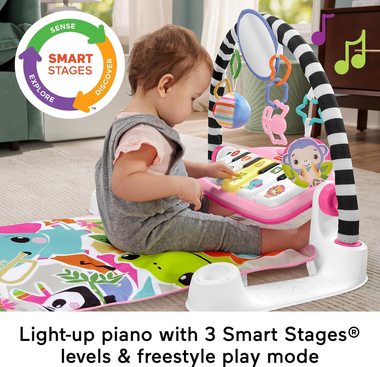 Fisher-Price Baby Gift Set Glow and Grow Kick & Play Piano Gym Fisher-Price Baby Gift Set Glow and Grow Kick & Play Piano Gym