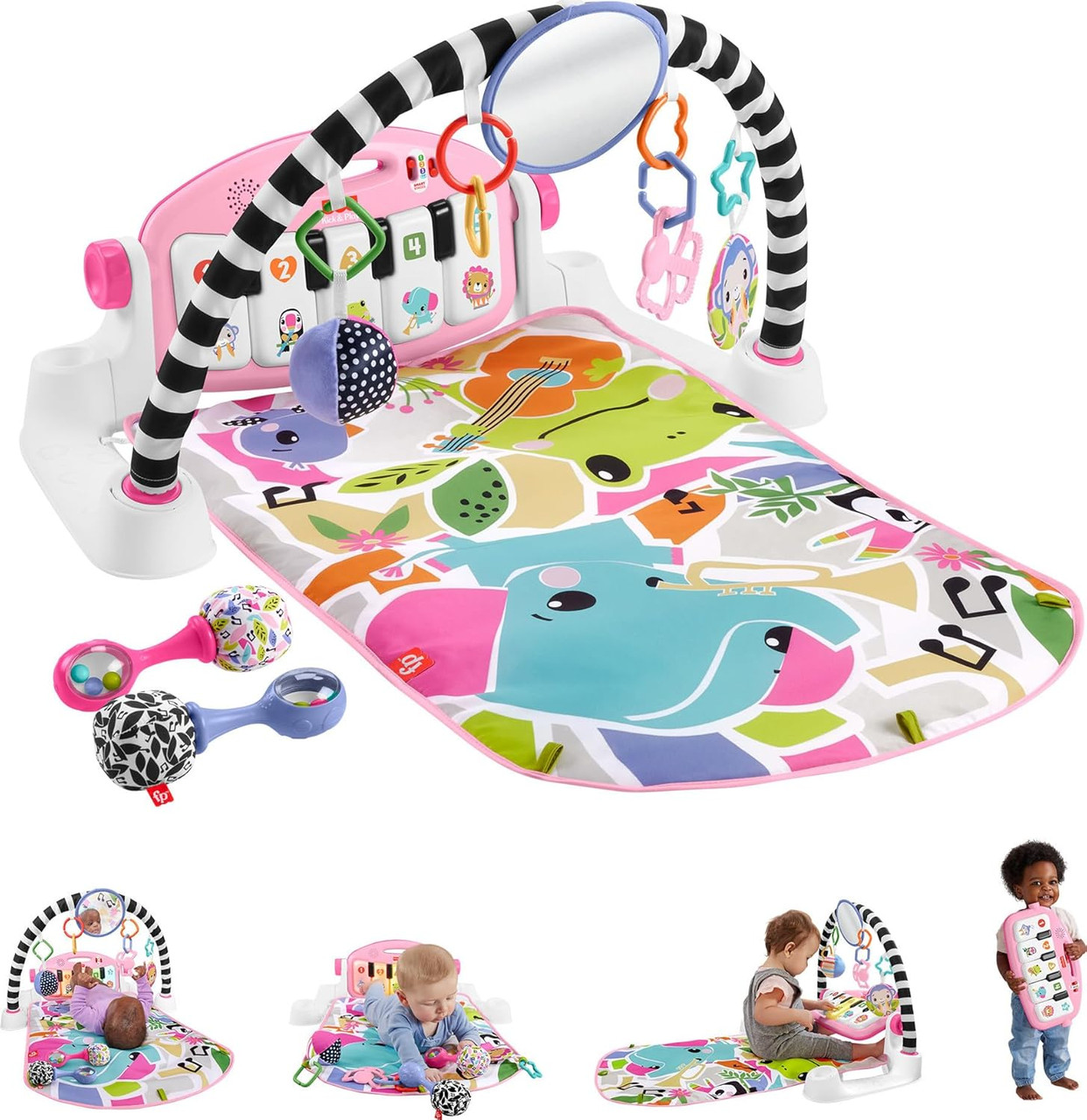 Fisher-Price Baby Gift Set Glow and Grow Kick & Play Piano Gym Fisher-Price Baby Gift Set Glow and Grow Kick & Play Piano Gym