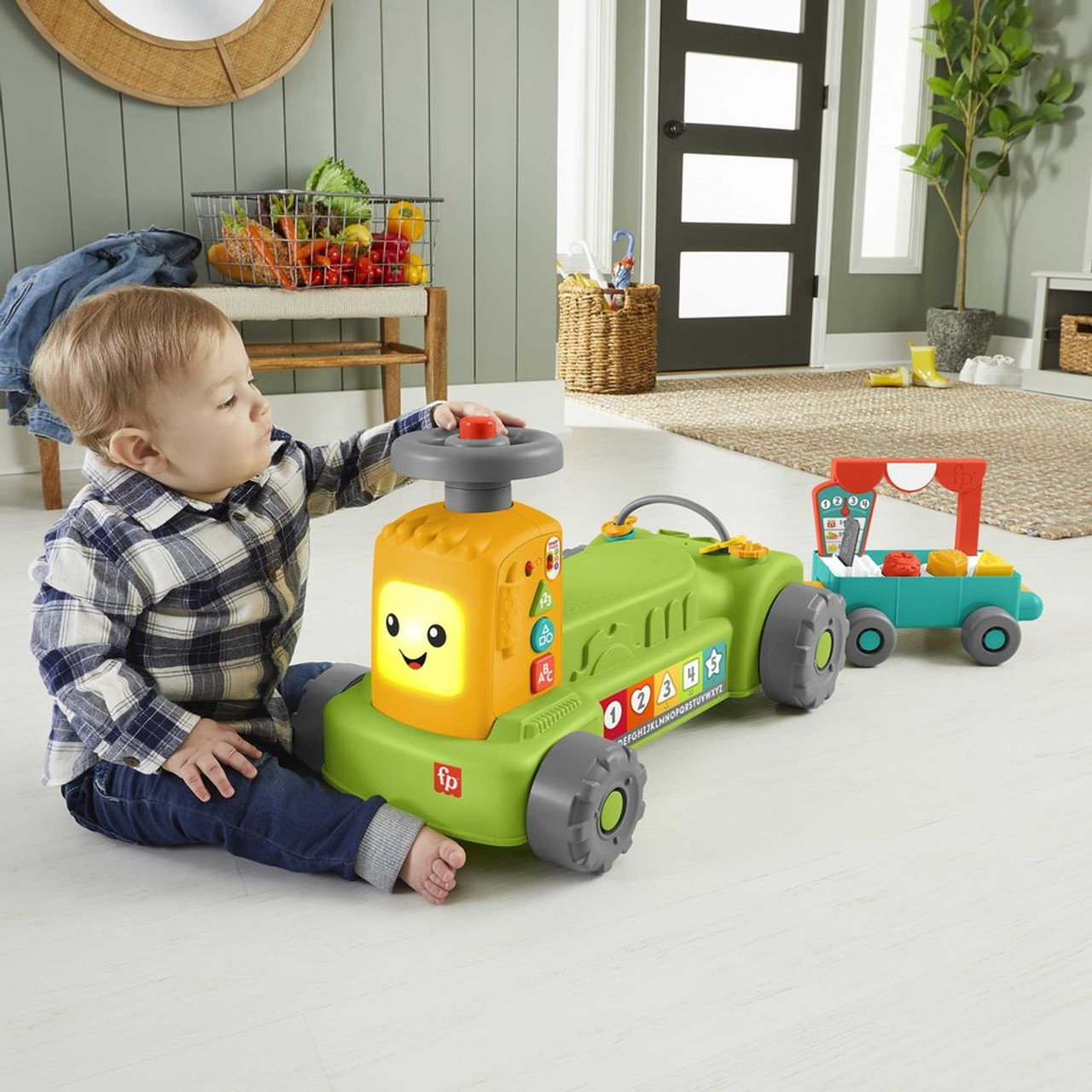 Fisher-Price Laugh & Learn 4-in-1 Farm to Market Tractor