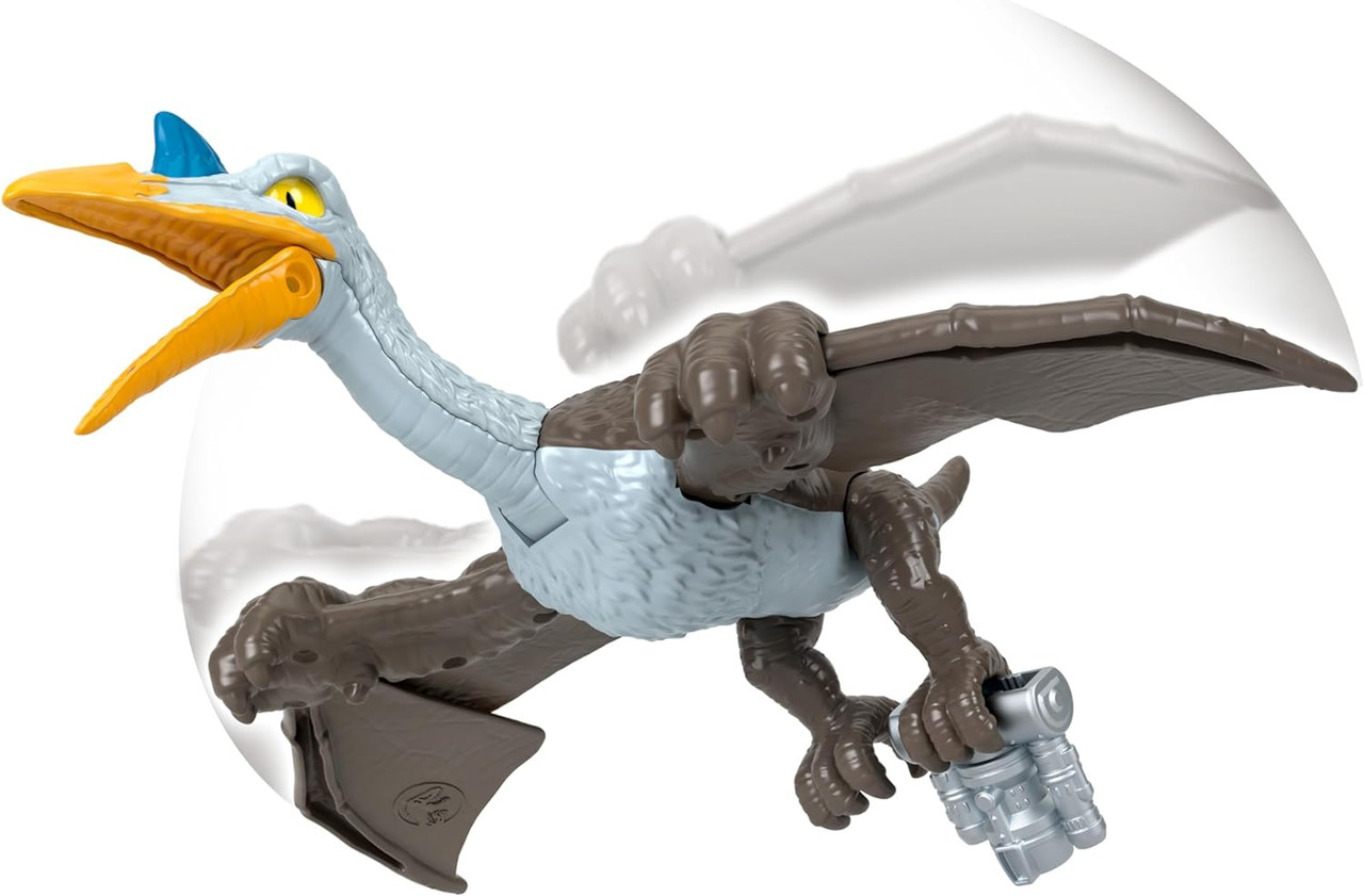 Imaginext Jurassic World Dominion Quetzal Dinosaur Toy With Soaring Action