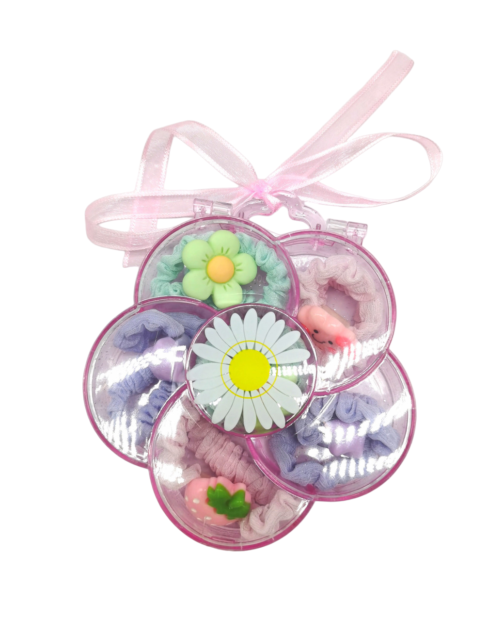 Hair Ties in Flower Box