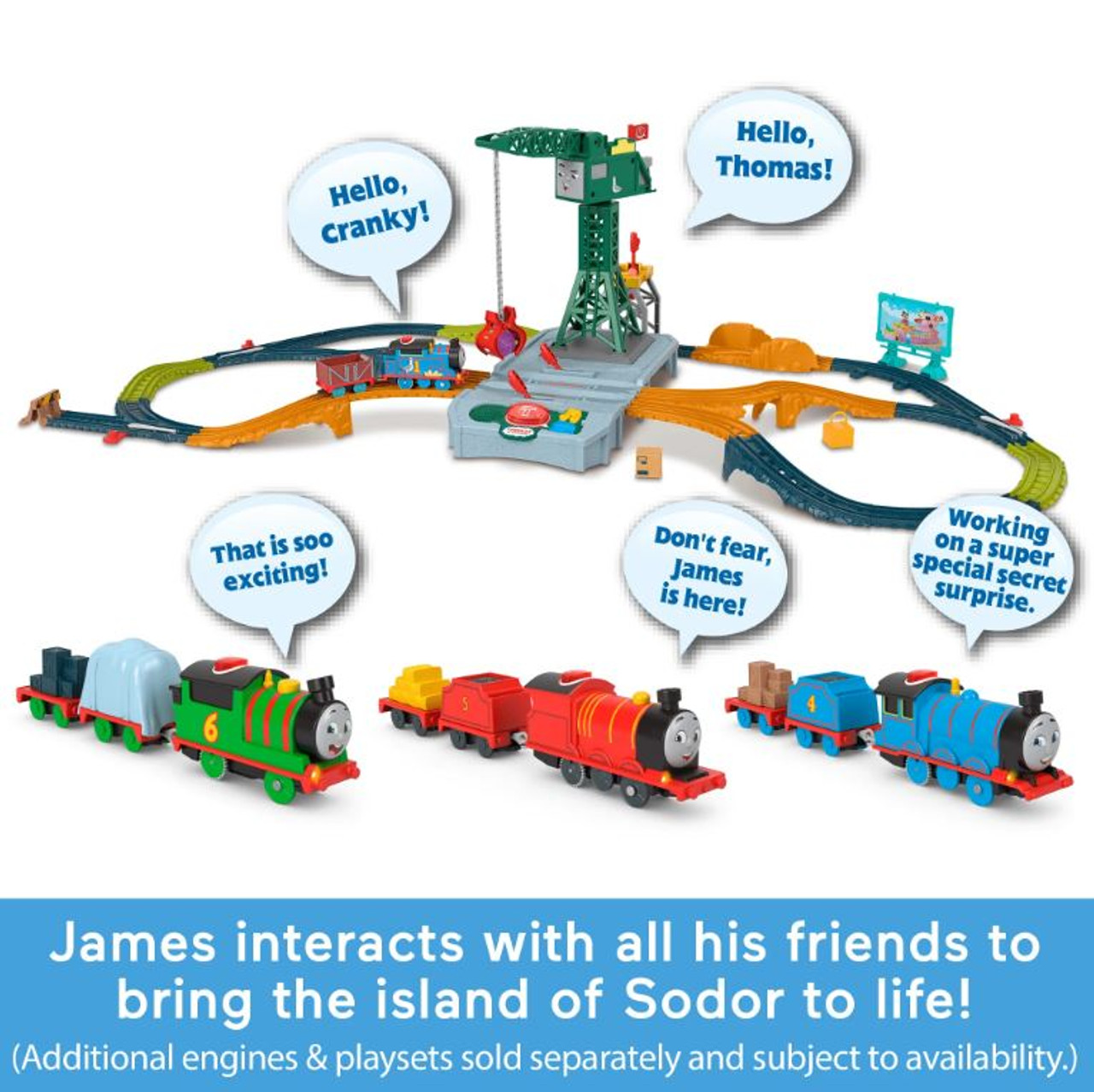 Thomas & Friends Talking Toy Trains Collection Of Motorized Engines