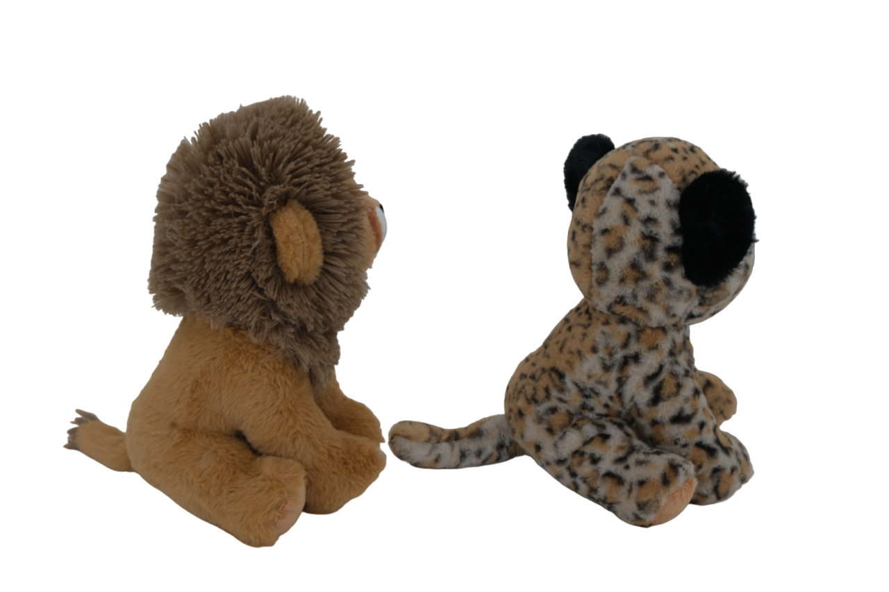 Wild Animal Plush - Lion and leopard 24cm Wild Animal Plush - Lion and leopard 24cm