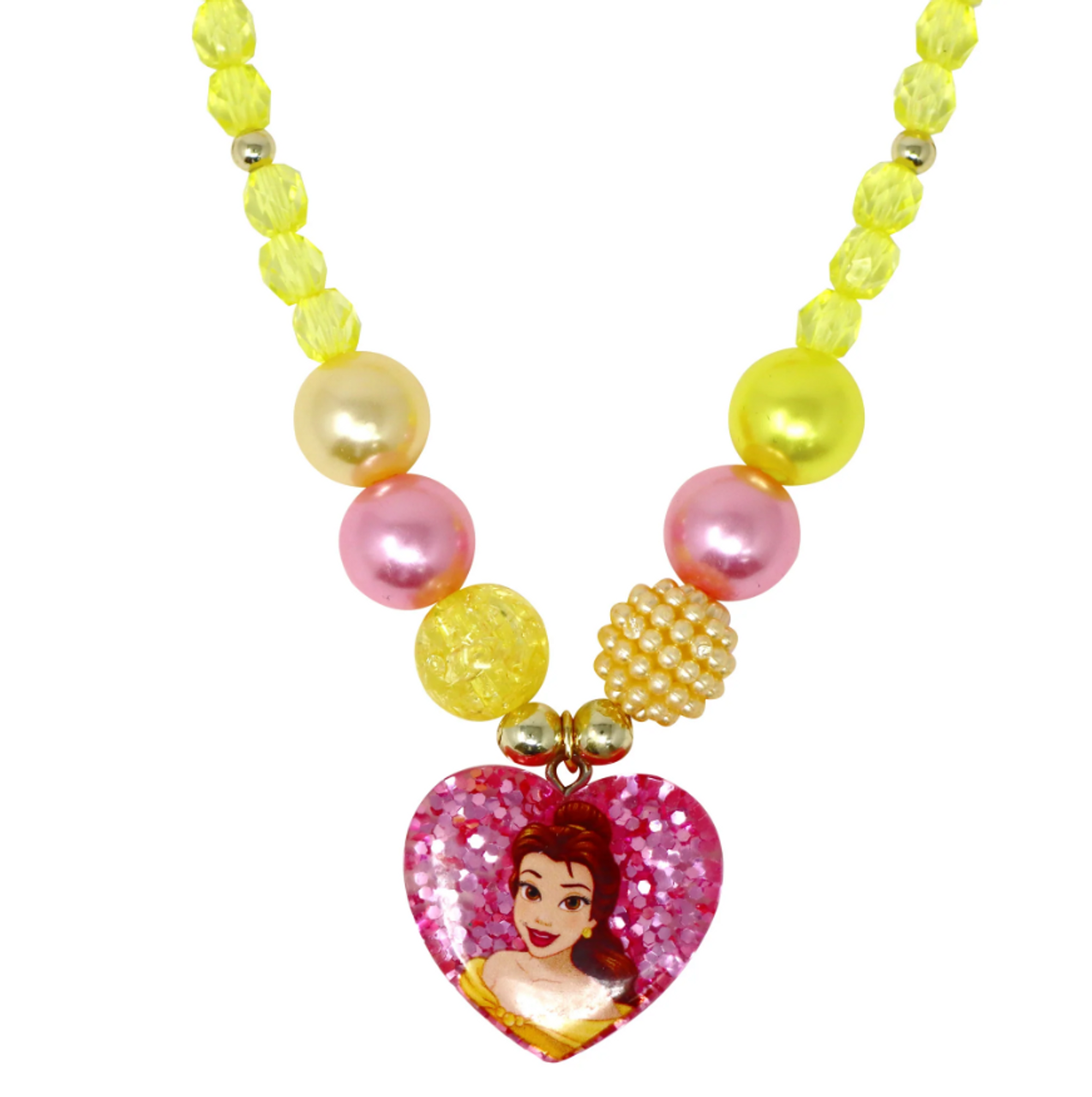 Disney Princess Belle Elegant Necklace and Bracelet Set