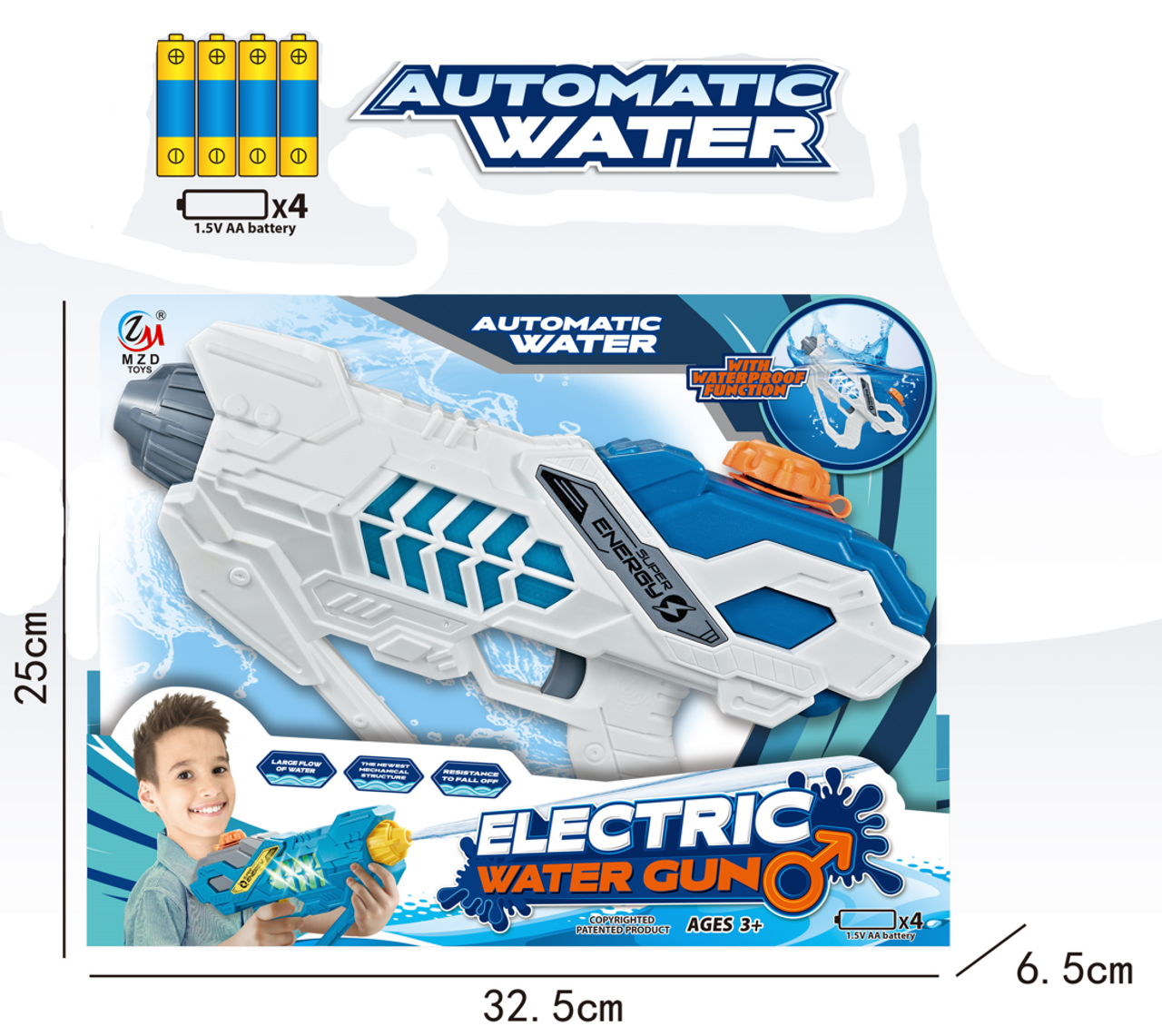 Electric Water Gun With LED
