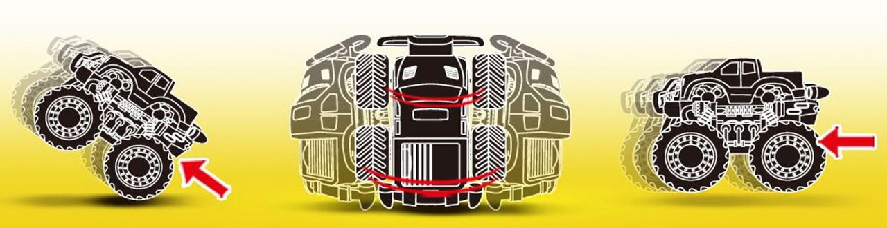 Pullback Monster Truck Playset