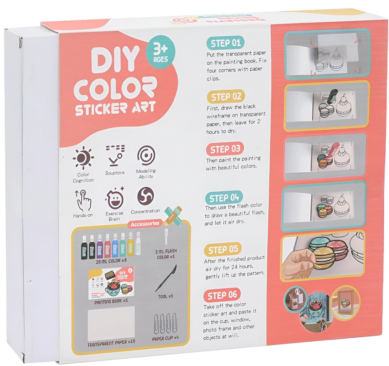 DIY Colour Sticker Art - Dessert Theme DIY Colour Sticker Art - Dessert Theme