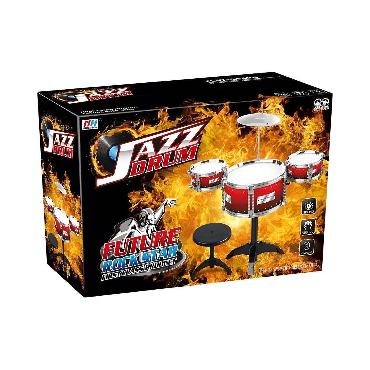 Large Jazz Drum Kit With Stool Large Jazz Drum Kit With Stool