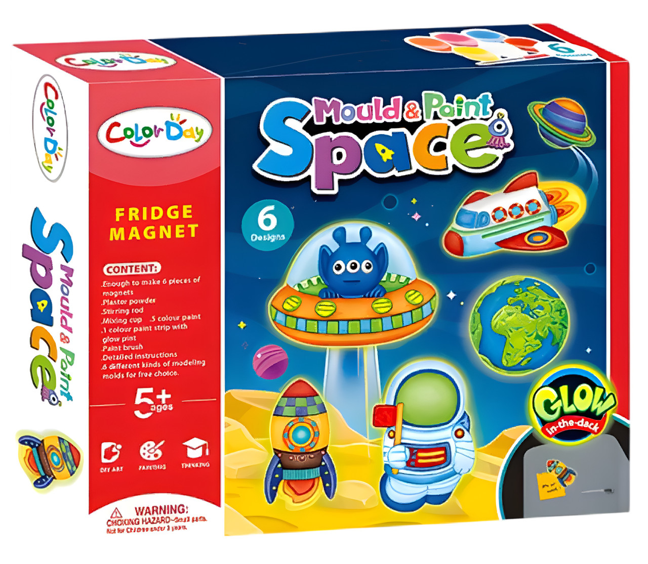 Mould & Paint Magnets - Space