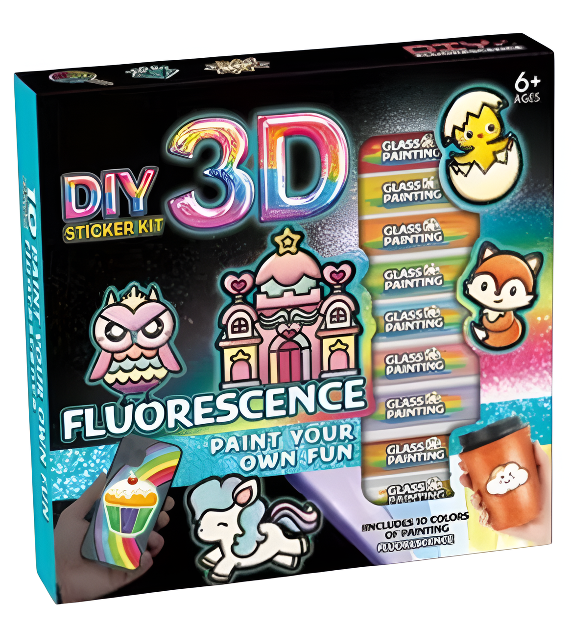 DIY 3D Sticker Kit - Fluorescent