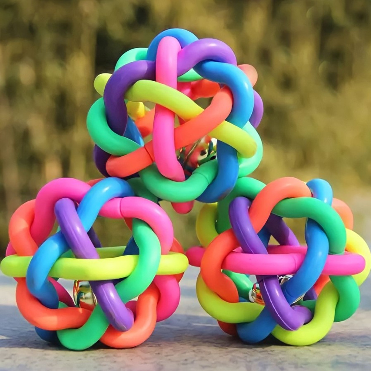 Macaroon Rainbow Bouncing Ball