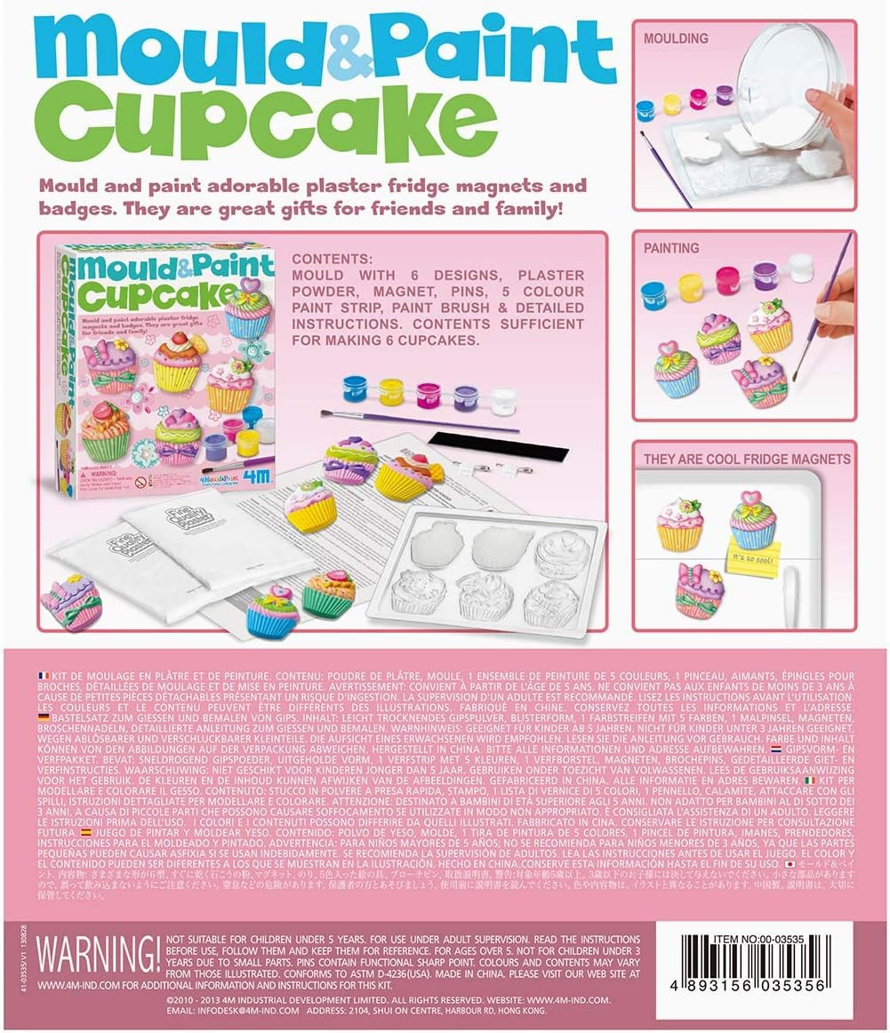 Mould & Paint Magnets - Cupcakes