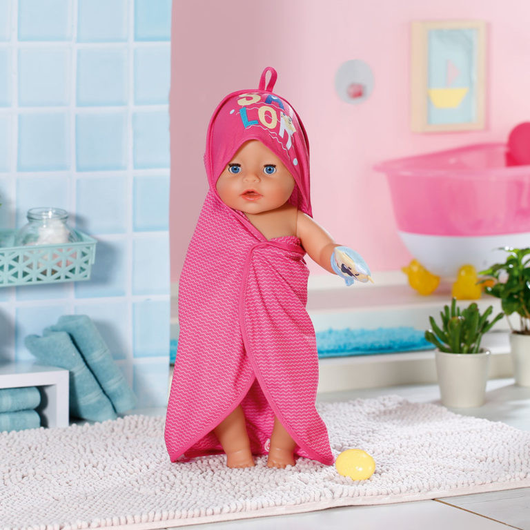 Baby Born Bath Hooded Towel Set
