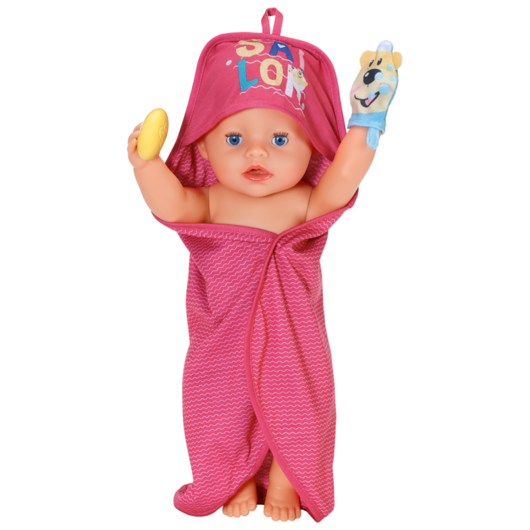 Baby Born Bath Hooded Towel Set
