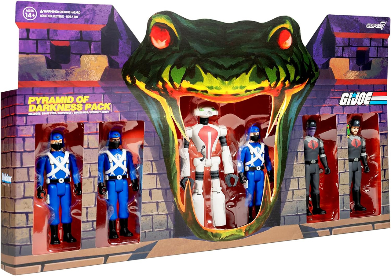 G.I. Joe ReAction Figures Pyramid of Darkness Box Set 6-Pack SDCC 2022 G.I. Joe ReAction Figures Pyramid of Darkness Box Set 6-Pack SDCC 2022
