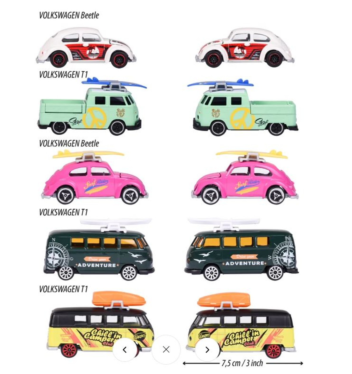 Majorette Volkswagen Gift Pack 5-Pack