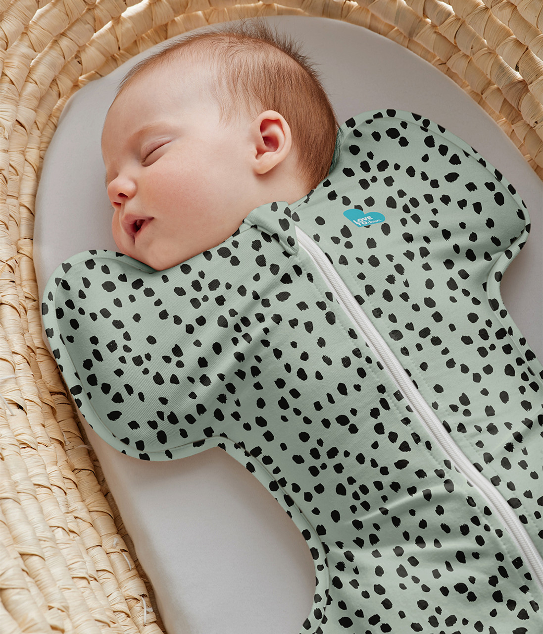 Love to Dream Swaddle Up Original Cotton 1.0 TOG Animal Olive - S Love to Dream Swaddle Up Original Cotton 1.0 TOG Animal Olive - S