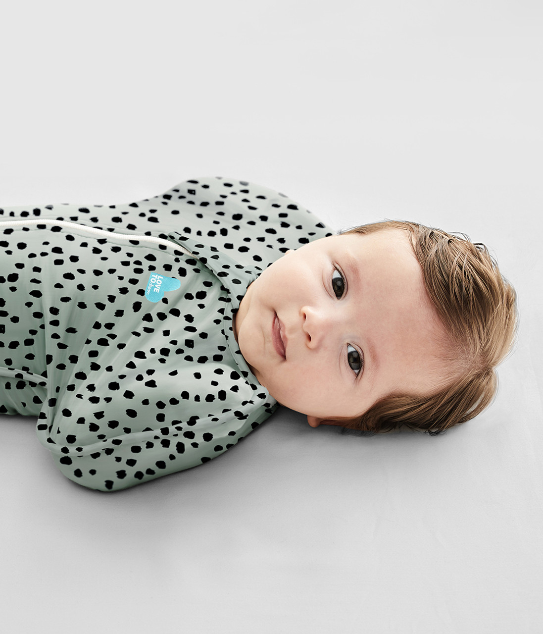 Love to Dream Swaddle Up Original Cotton 1.0 TOG Animal Olive - S Love to Dream Swaddle Up Original Cotton 1.0 TOG Animal Olive - S