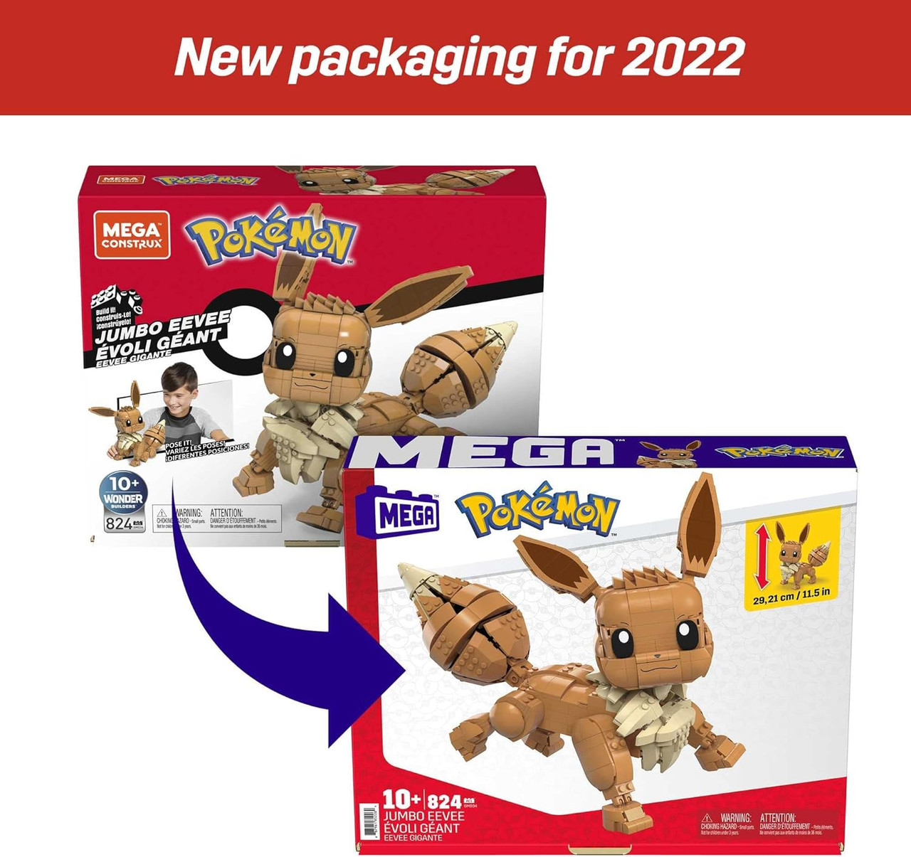 Mega Construx Pokemon Jumbo Eevee
