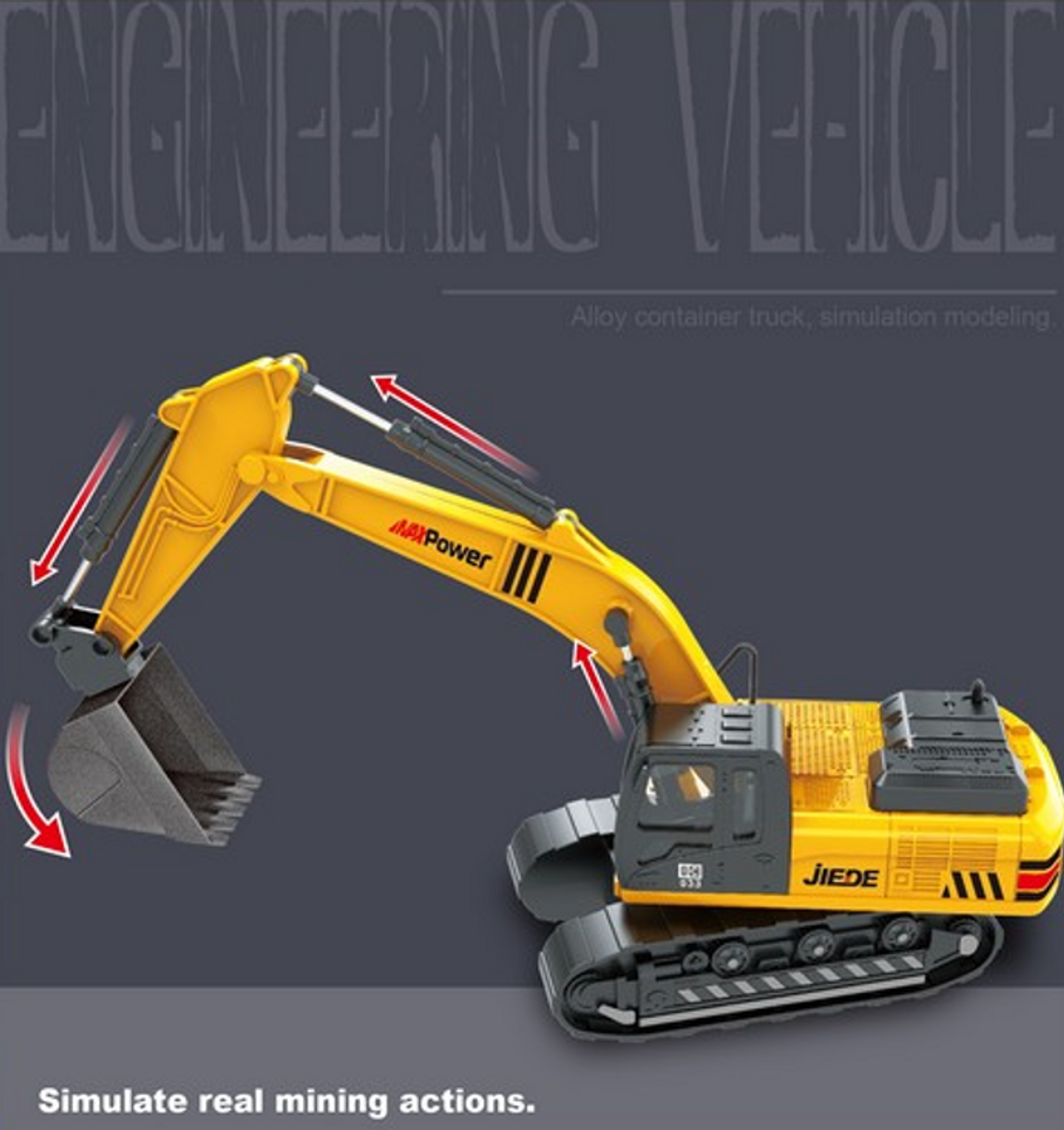 Metal Excavator with Lights & Sounds