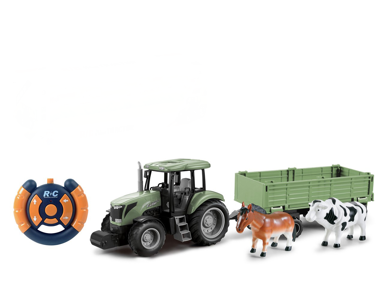 Remote Control Farm Tractor with Trailer & Animals