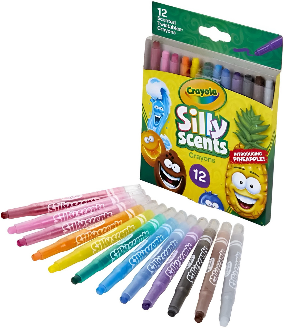Crayola Silly Scents Mini Twistables Crayons, Sweet Scents - 12 Pack