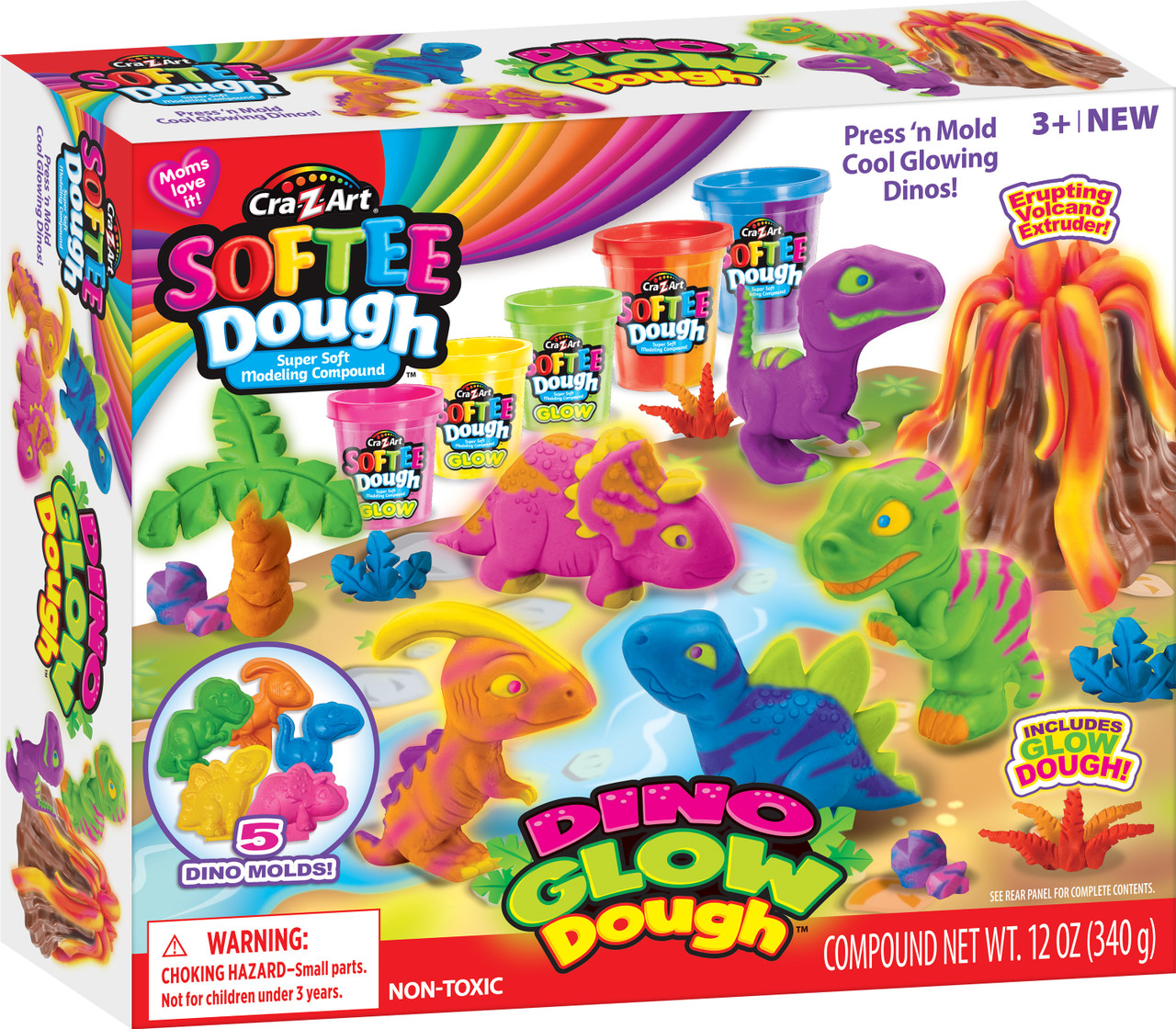 Softee Dough Dino Neon Dough