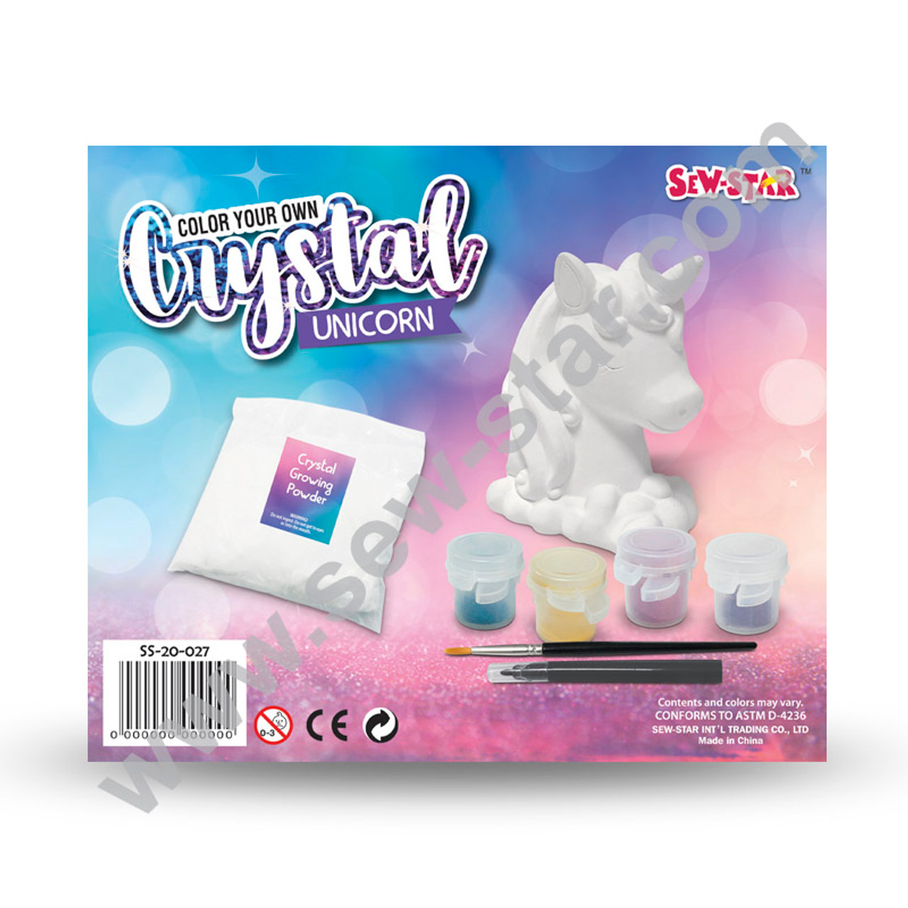 Colour Your own Crystal-Unicorn